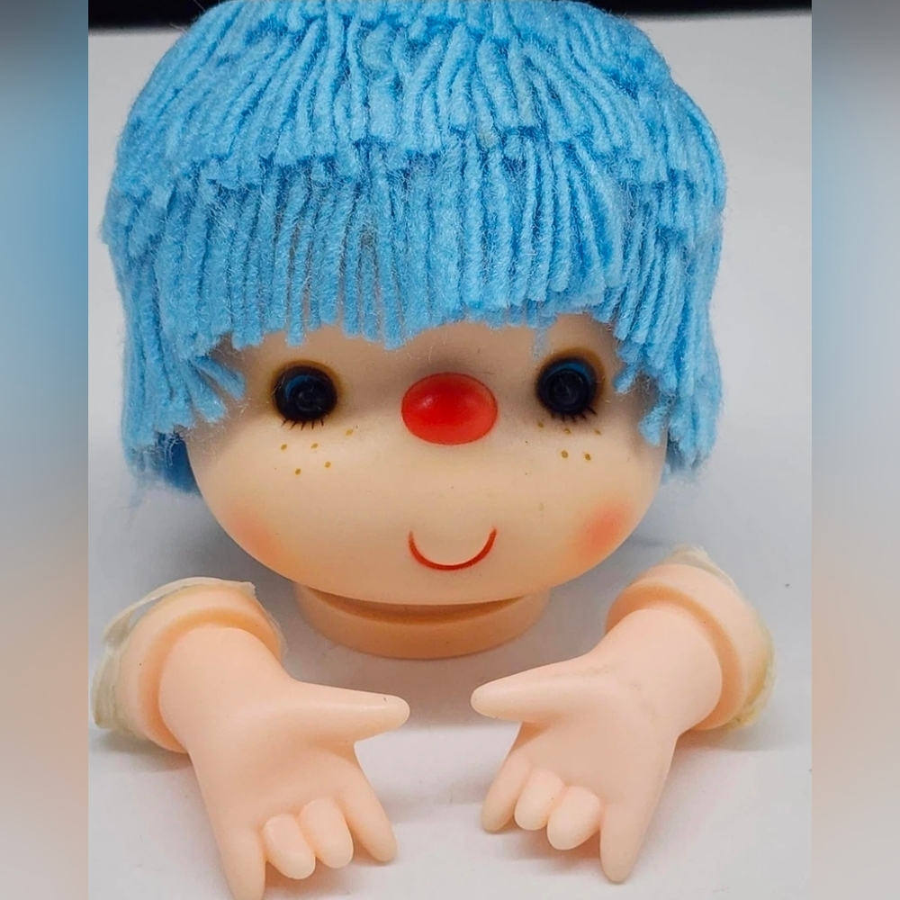 Vinyl Doll Head and Hands Set for crafting or doll making